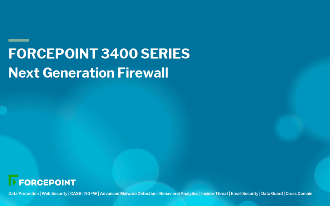 Forcepoint NGFW 3400 Serie: Ideal für Campus-Netzwerke und Rechenzentren